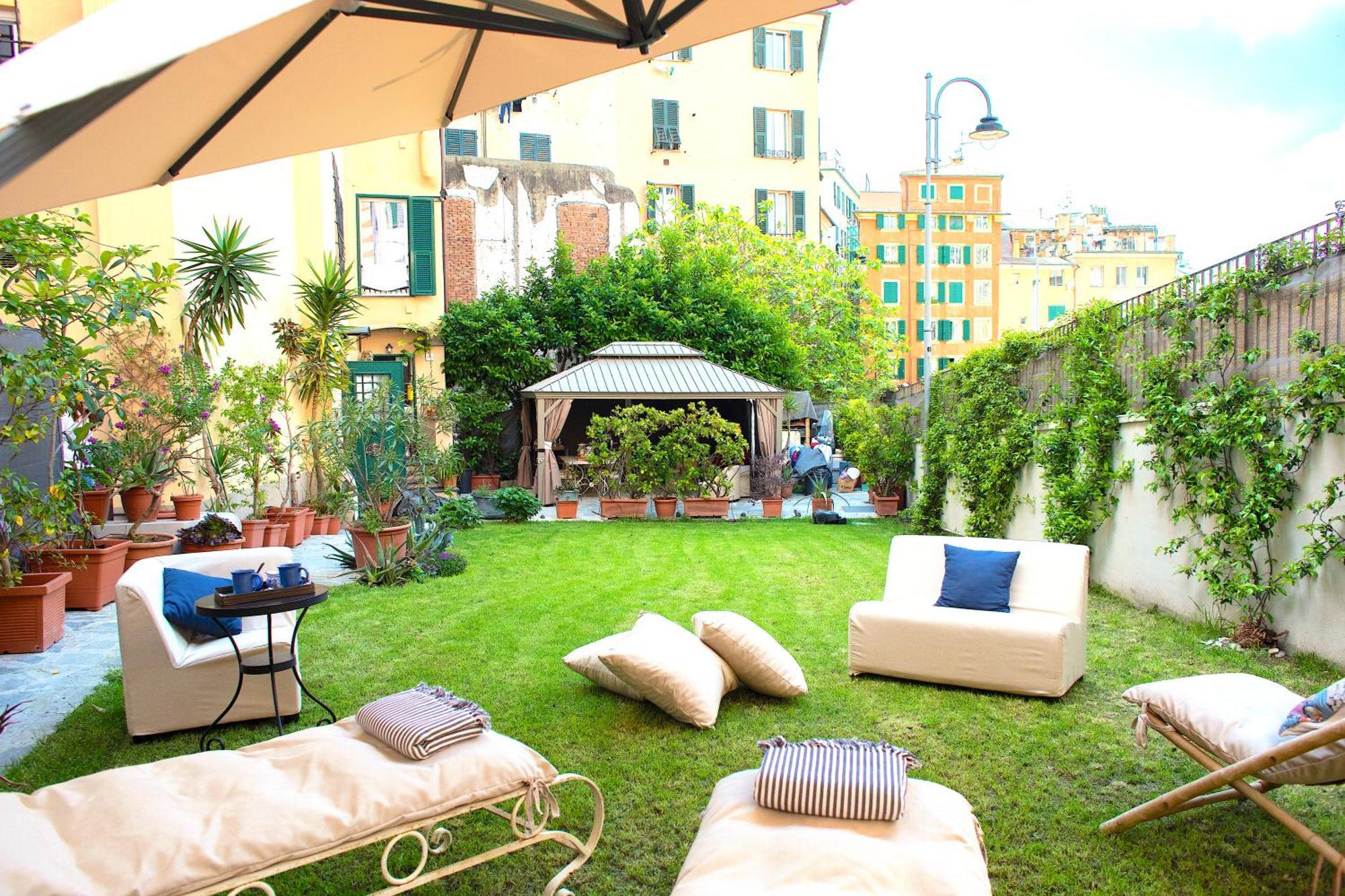 Giardino In Centro Storico -Appartamento Con Giardino, Genova Centro Storico, Acquario מראה חיצוני תמונה